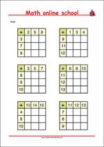 Addition up to 20 - Math Worksheets 1st Grade