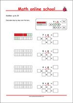 Addition up to 20 - Math Worksheets 1st Grade