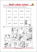 Simple Subtraction up to 20 - Math Worksheets 1st Grade