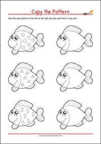 Pattern Worksheet - Hand-eye Coordination & Fine Motor Skills Exercise