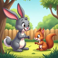 Rabbit and Squirrel - Free Online Jigsaw Puzzle Game for Kids