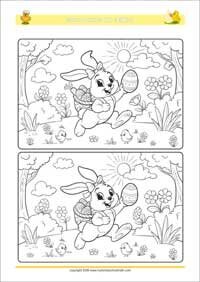 Free Printable Find the Differences Worksheet for Children